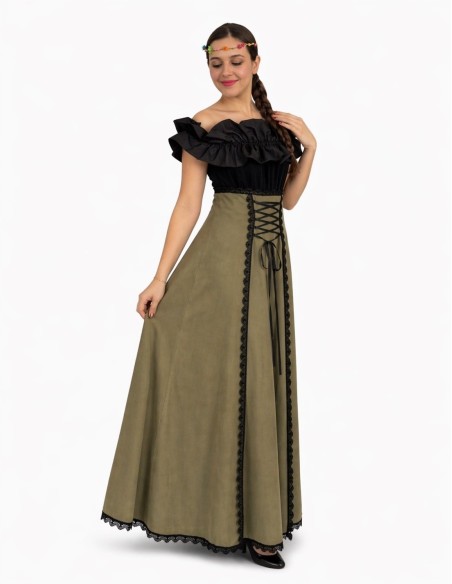 Costume medievale filatrice Agnes Nuovo
